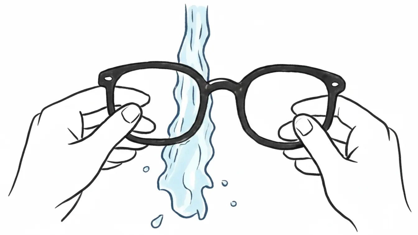 Rinse with Lukewarm Water