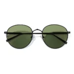 Minimalist Retro Round Metal Sunglasses with Ultra-slim Temples